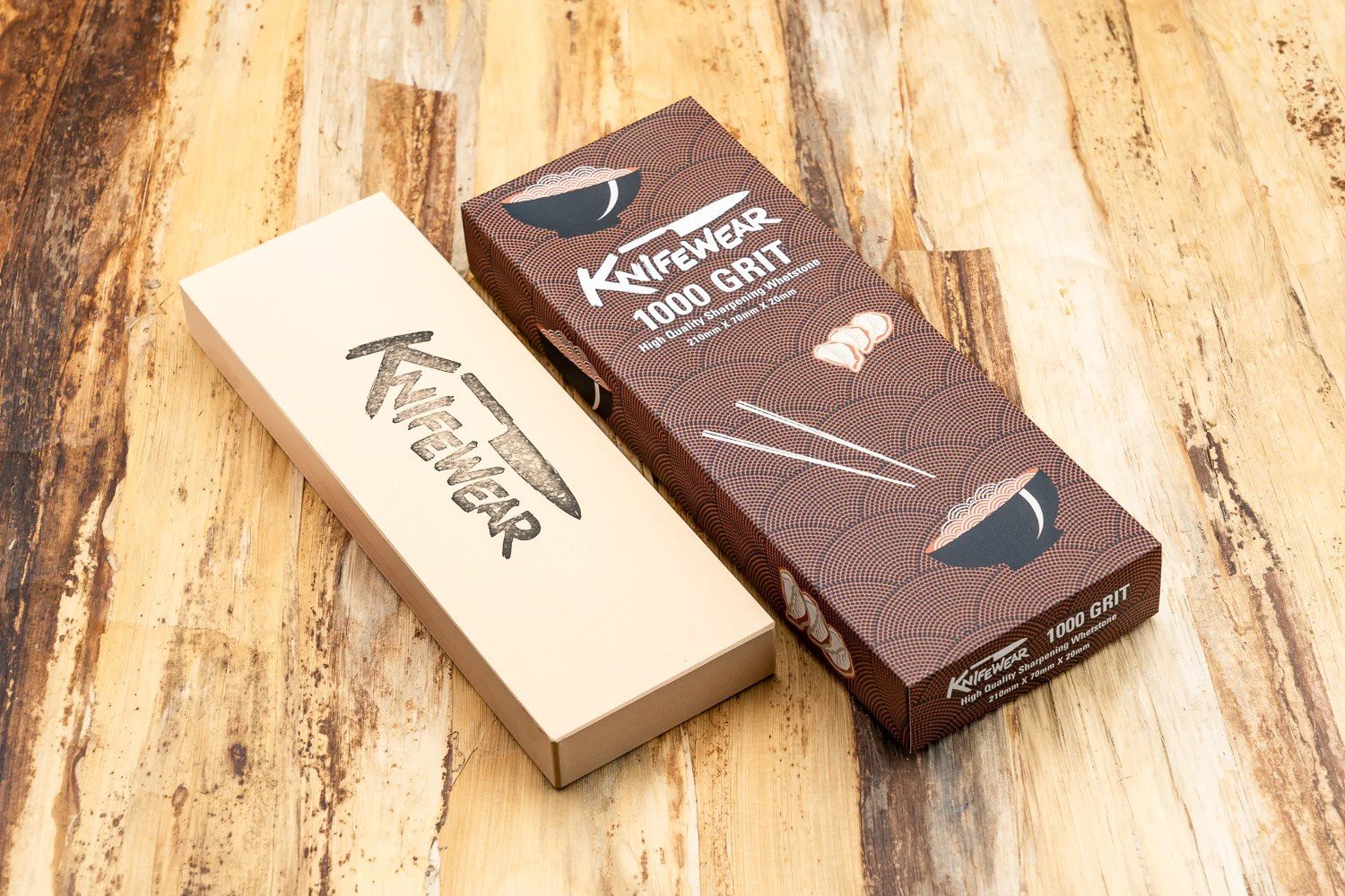 Knife Sharpening Stone with 1000 Grit 